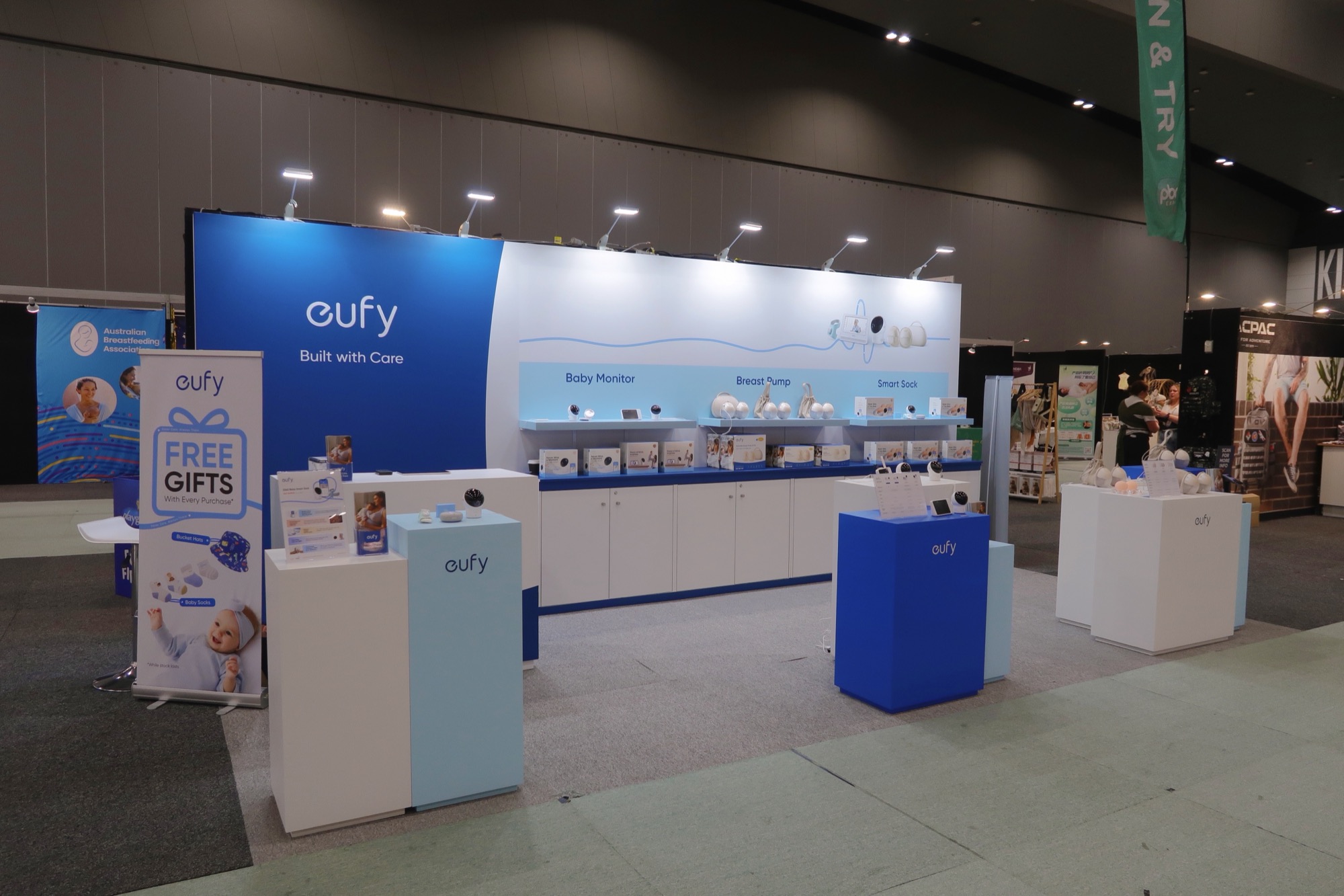 eufy expo booth at the Pregnancy Babies & Children's Expo